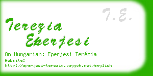 terezia eperjesi business card